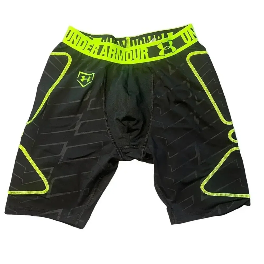 Under Armour Youth Large Boys Heatgear Padded Spandex‎ Football Shorts